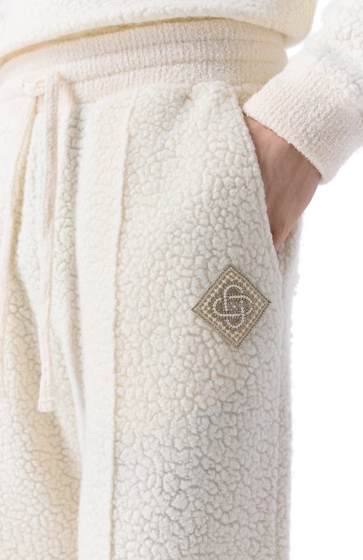 Шерстяные брюки Casablanca M-AW25-JTR-311-01 Белый  M-AW25-JTR-311-01 Фото 5