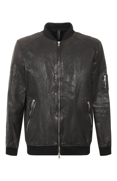 Мужской кожаный бомбер NEVER ENOUGH, арт. MJL057