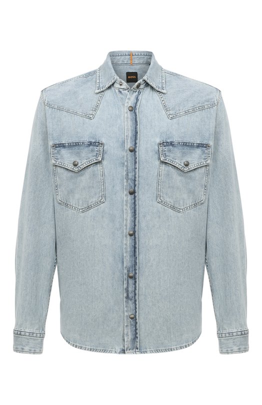 

Джинсовая рубашка BOSS Orange, Голубой