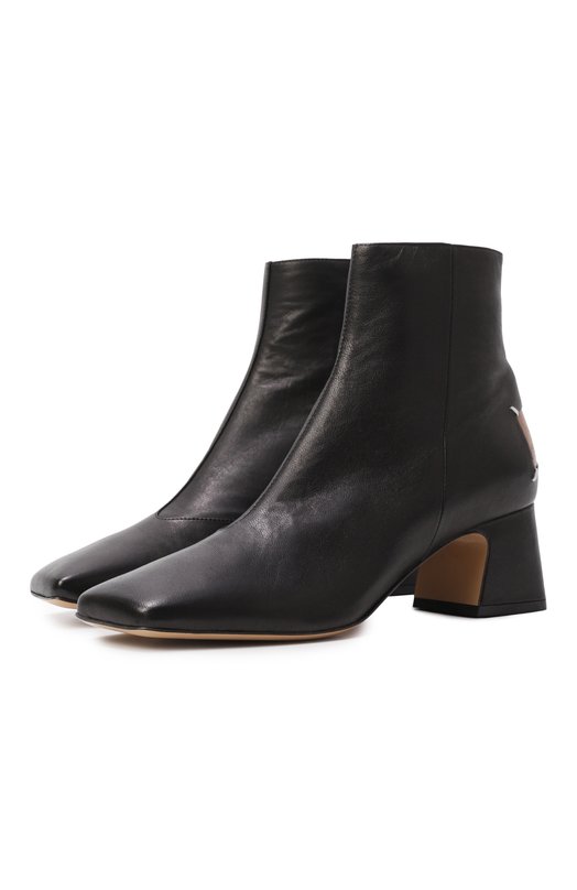 Кожаные ботильоны Maison Margiela S58WU0393/P3753 Чёрный S58WU0393/P3753