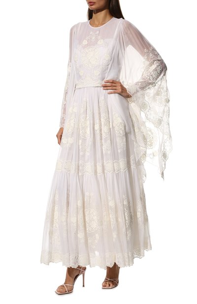 Платье из хлопка и шелка DOLCE & GABBANA, арт. F6ZD9Z/FGMEY, фото 2