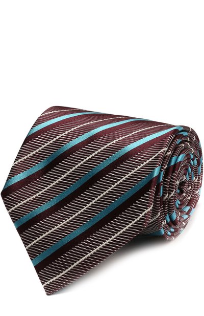 Мужской шелковый галстук с узором ZEGNA, арт. Z9E611XW