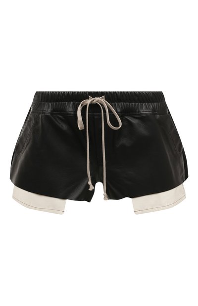 Женские кожаные шорты RICK OWENS, арт. RP01B4316/LLP
