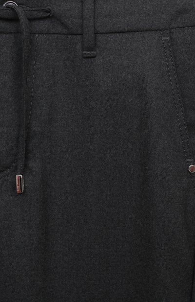 Шерстяные брюки STEFANO RICCI JUNIOR темно-серого цвета по цене 76050 руб., арт. Y8T3300200/T9881, фото 3 Шерстяные брюки STEFANO RICCI JUNIOR, арт. Y8T3300200/T9881, фото 3