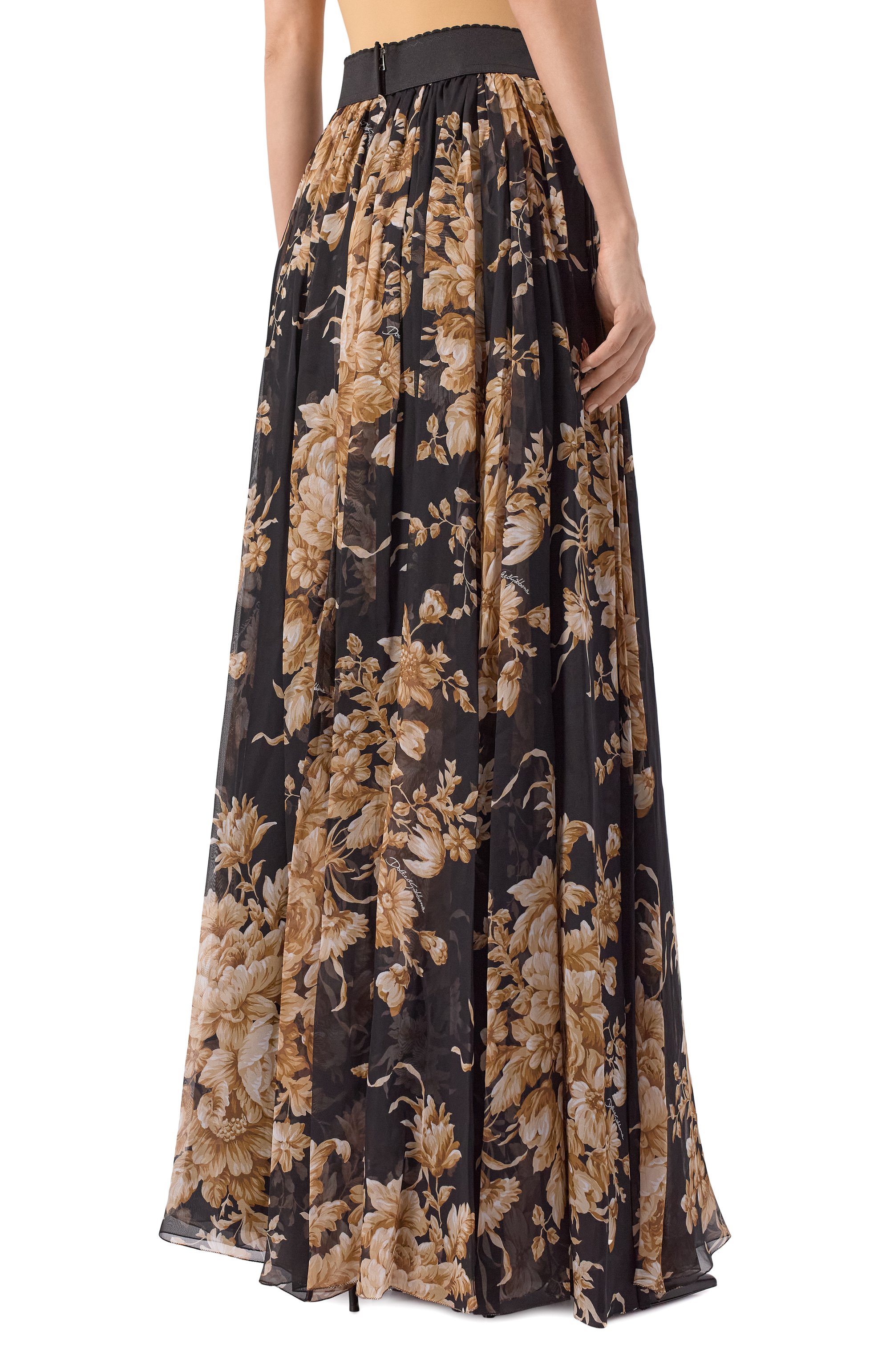 Шелковая юбка DOLCE & GABBANA, арт. F4B0WT/IS1Z0, фото 4