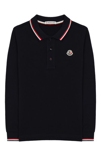 Хлопковое поло с длинными рукавами MONCLER ENFANT, арт. D2-954-83055-05-84632/12-14A, фото 1