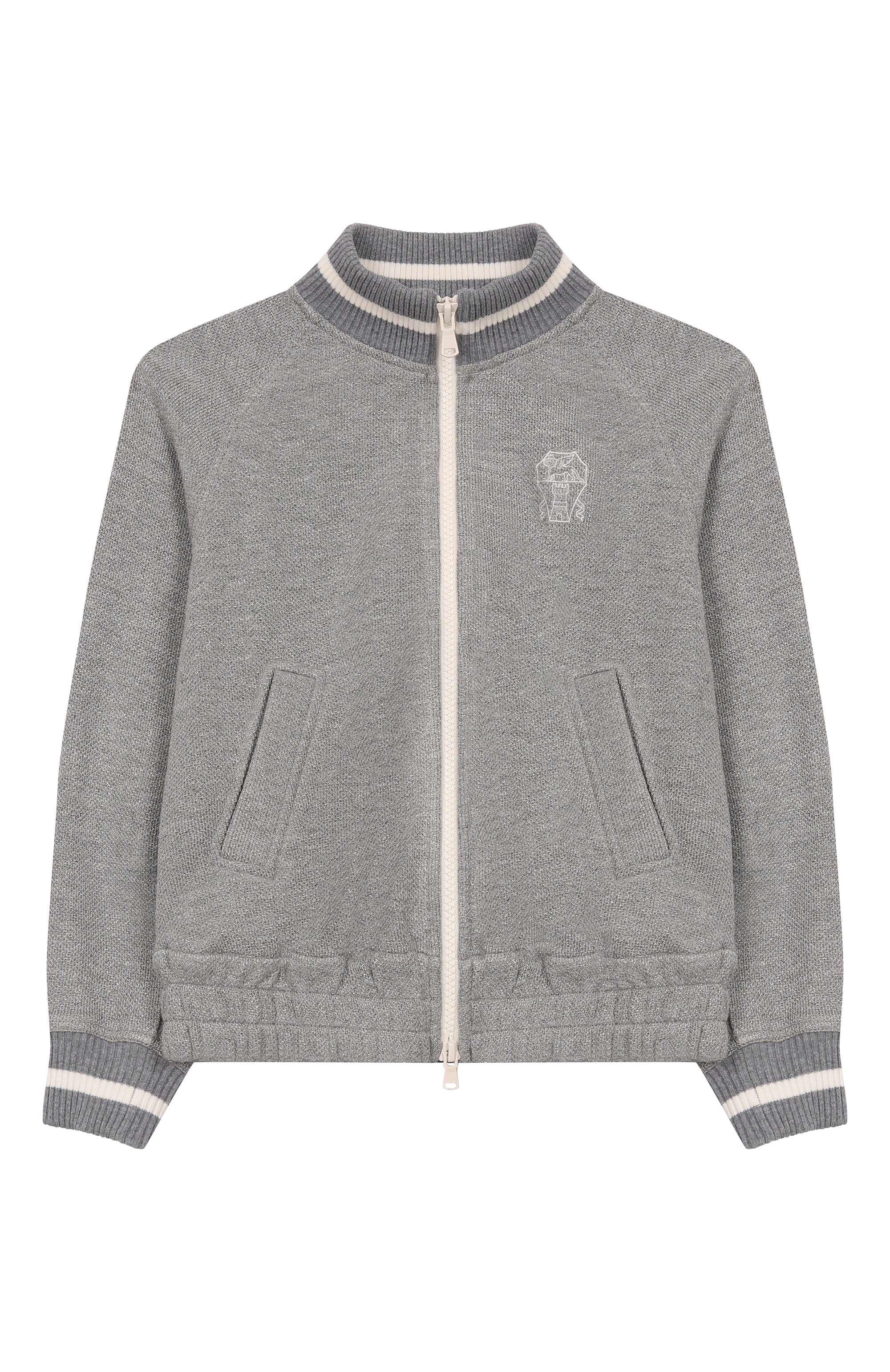 Бомбер из вискозы и хлопка BRUNELLO CUCINELLI, арт. BG930E892A, фото 1