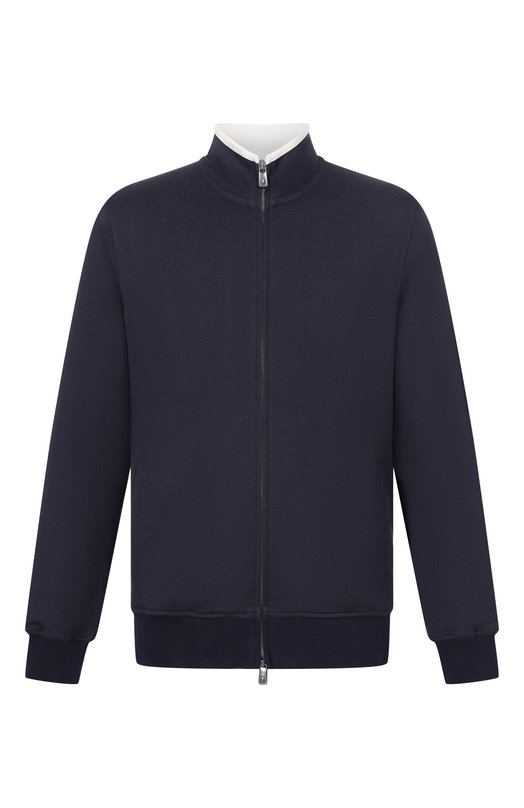 Толстовка из хлопка и шелка Capobianco 20M452.DS00. Синий 20M452.DS00.