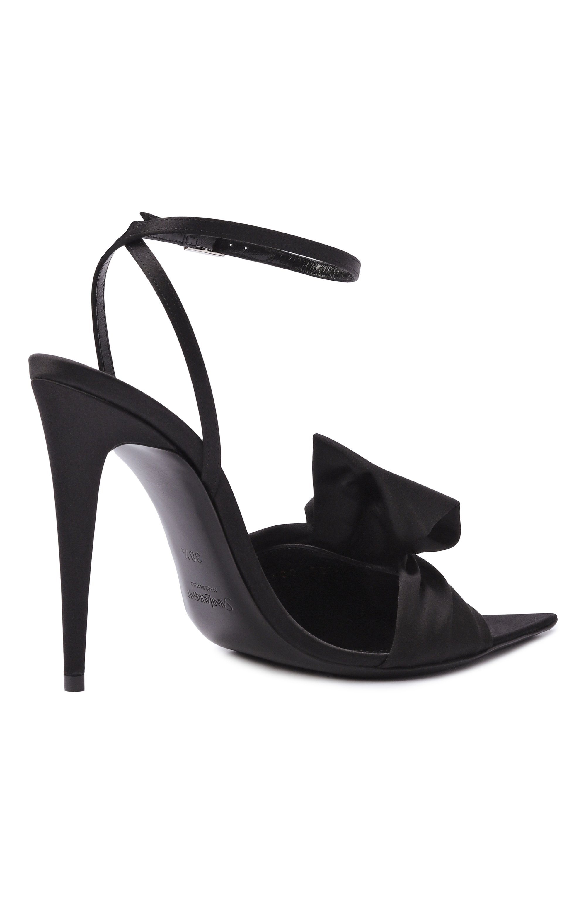 Текстильные босоножки dove 110 SAINT LAURENT, арт. 867309/9QNC4, фото 5