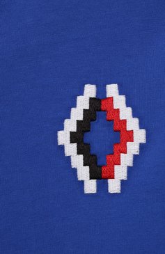 Детская хлопковый лонгслив MARCELO BURLON KIDS OF MILAN синего цвета, арт. CBAB004F21JER001 | Фото 3 (Материал внешний: Хлопок; Рукава: Длинные; Мальчики Кросс-КТ: Лонгслив-одежда; Драгоценные камни: Проставлено; Материал сплава: Проставлено; Ростовка одежда: 10 - 11 лет | 140 - 146см, 12 лет | 152 см, 6 лет | 116 см, 8 лет | 128 см)