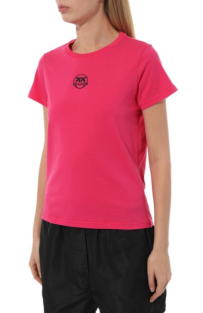 Хлопковая футболка PINKO, арт. 100355/A0K0, фото 3