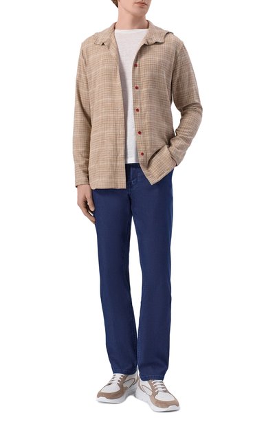 Мужская рубашка из шерсти и шелка KITON, арт. UMCPETEK0617E18