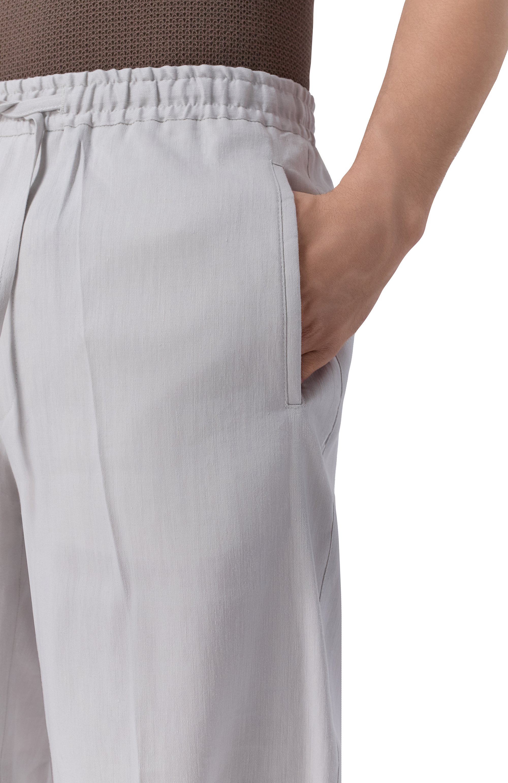 Шорты изо льна и шерсти CORNELIANI, арт. 274555/2718468, фото 5