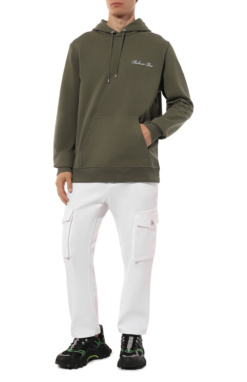 Хлопковое худи BALMAIN, арт. DH1JT047/BC78, фото 2