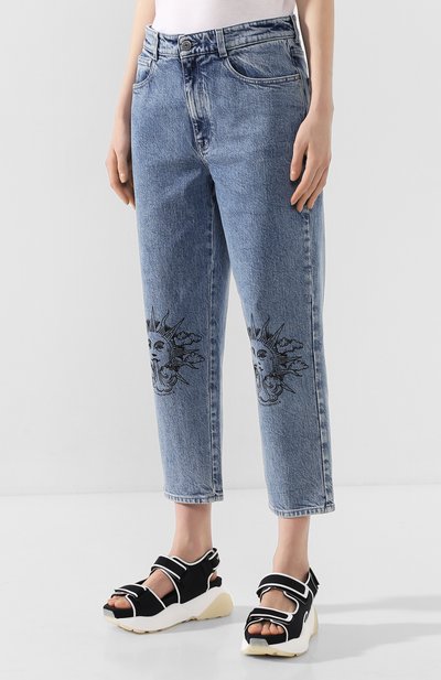 Джинсы STELLA MCCARTNEY голубого цвета по цене 38550 руб., арт. 600449/SNH70, фото 3 Джинсы STELLA MCCARTNEY, арт. 600449/SNH70, фото 3