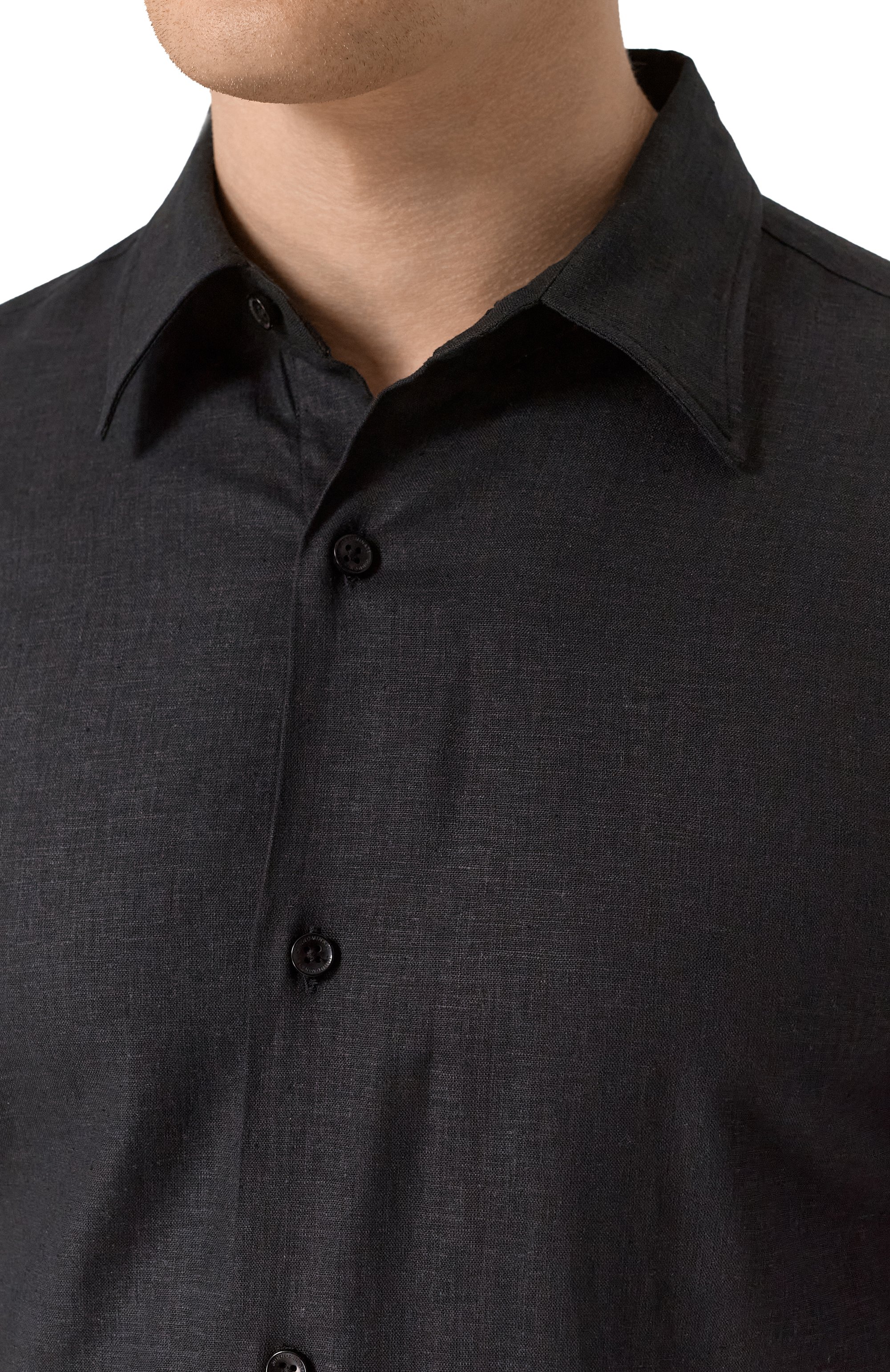 Рубашка изо льна и вискозы HINNOMINATE, арт. HMABM01347, фото 5