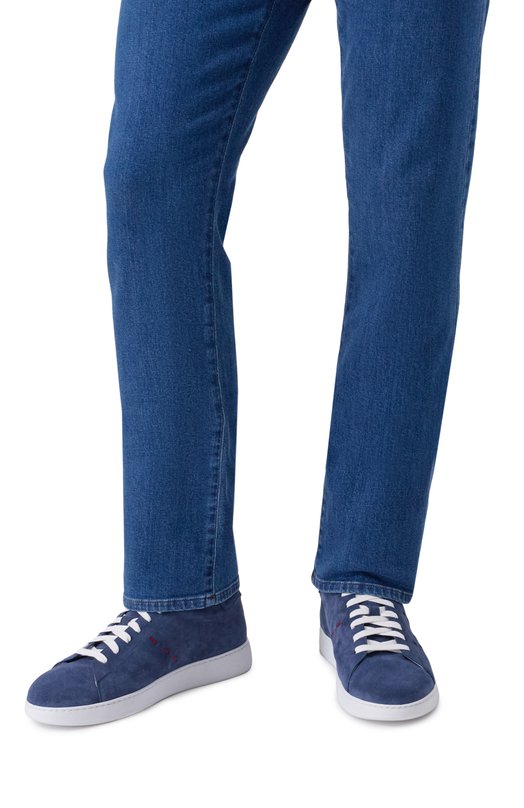 Замшевые кеды Kiton USSA068N0130202 Синий  USSA068N0130202 Фото 3