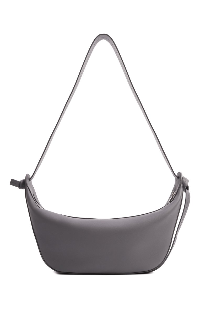 Женская сумка knot JIL SANDER темно-серого цвета, арт. J07WG0094-P7186 | Фото 6 (Материал: Натуральная кожа; Размер: large)