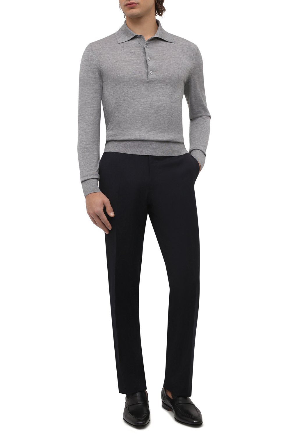 Кожаные лоферы SANTONI, арт. MCLG16451SA3BUSHN01, фото 2