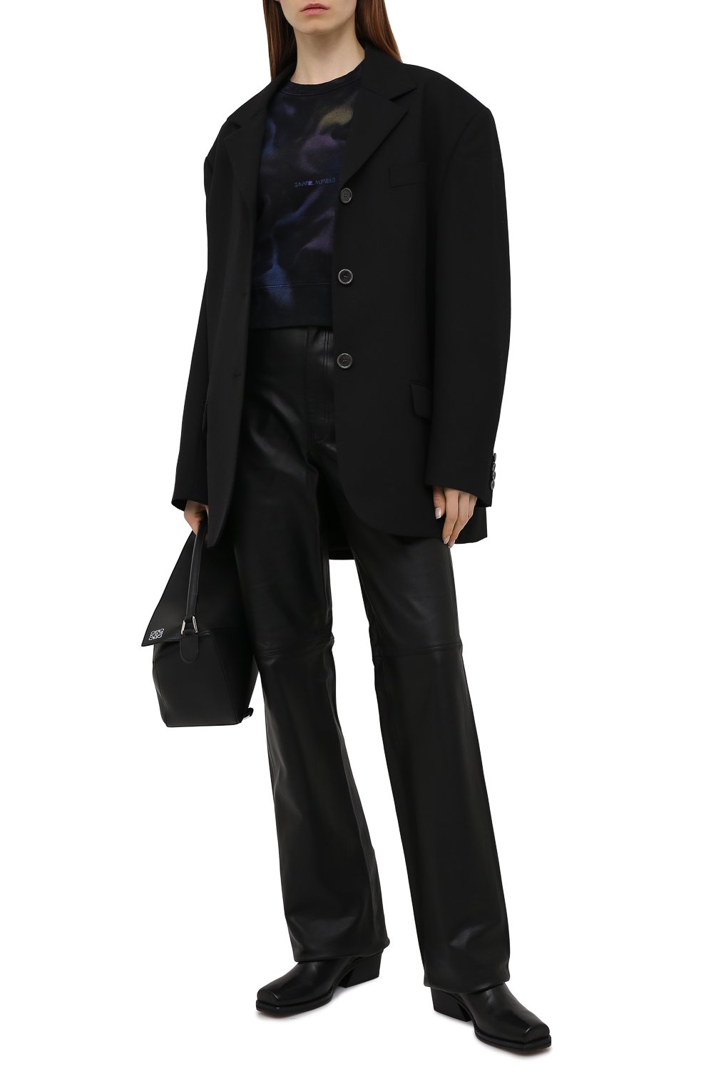 Хлопковый свитшот SAINT LAURENT, арт. 652507/Y36CZ, фото 2