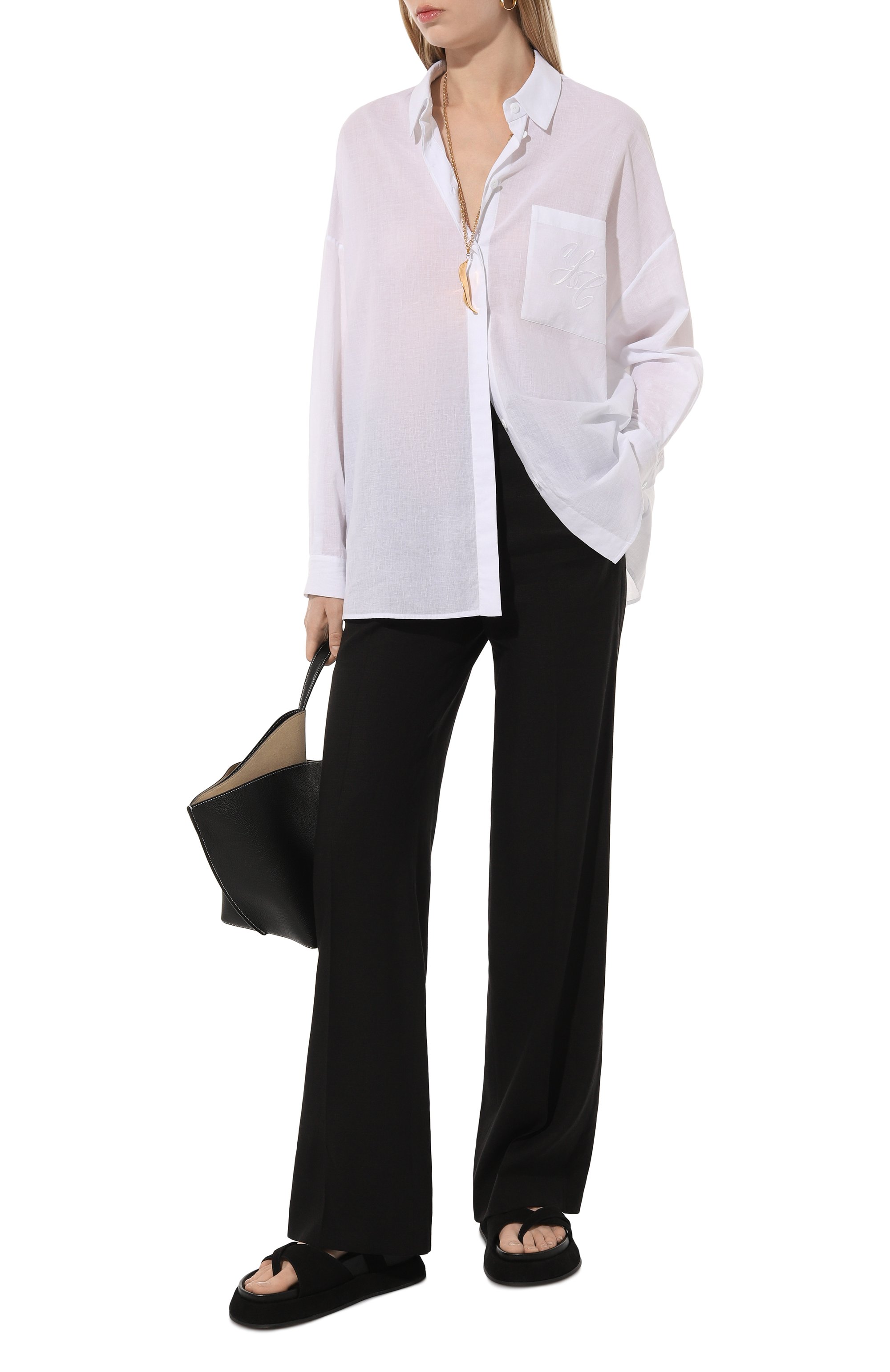 Брюки изо льна и вискозы KITON, арт. D48109K09T84, фото 2