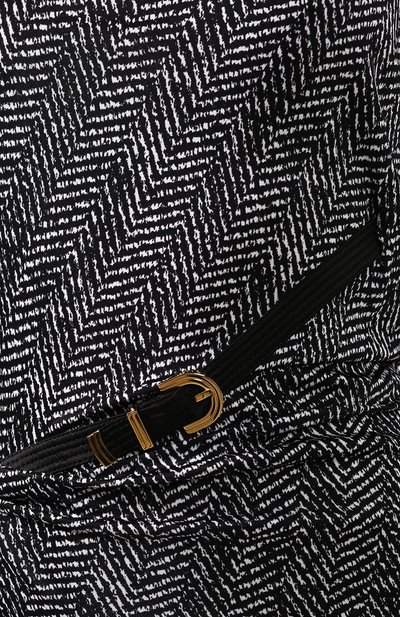 Платье из вискозы VERSACE черно-белого цвета по цене 272000 руб., арт. A84208/A232098, фото 5 Платье из вискозы VERSACE, арт. A84208/A232098, фото 5