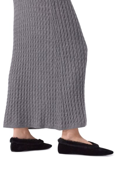 Текстильные балетки TOTEME черного цвета по цене 65900 руб., арт. 251-WAS0183-FB0361, фото 3 Текстильные балетки TOTEME, арт. 251-WAS0183-FB0361, фото 3