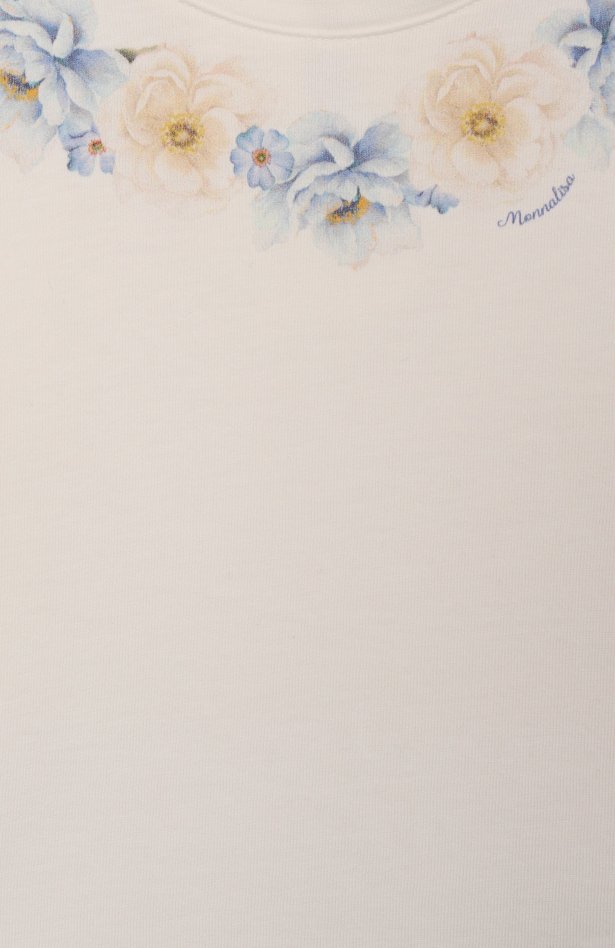 Хлопковый лонгслив MONNALISA, арт. 31F623, фото 3