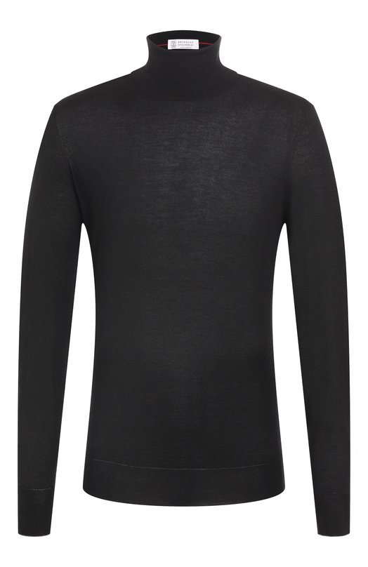 Водолазка из кашемира и шелка Brunello Cucinelli M2300103 Чёрный M2300103