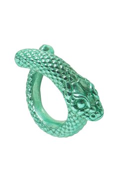 Женская кафф serpent CAVIAR JEWELLERY зеленого цвета, арт. SER027 | Фото 3 (Кросс-КТ: моносерьга; Региональные огр�аничения белый список (Axapta Mercury): Не проставлено; Нос: Не проставлено; Материал: Металл)