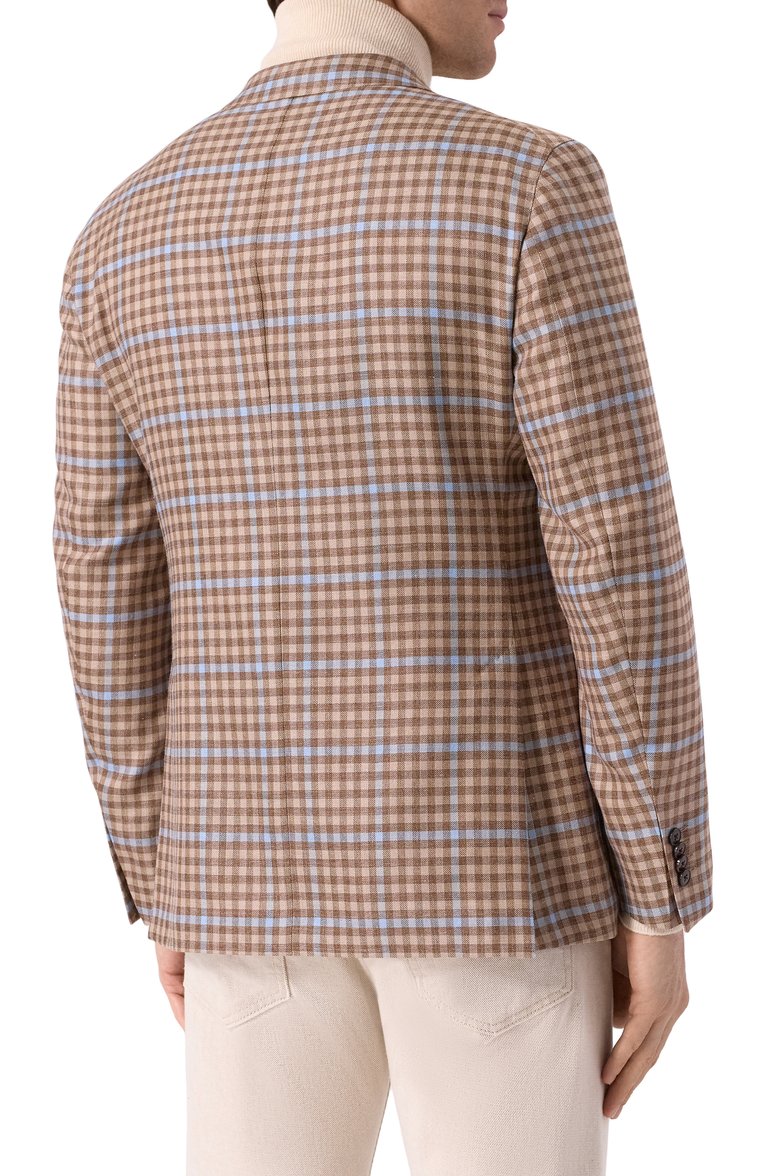 Пиджак из шерсти и шелка LUIGI BIANCHI, арт. 2564/52003, фото 6