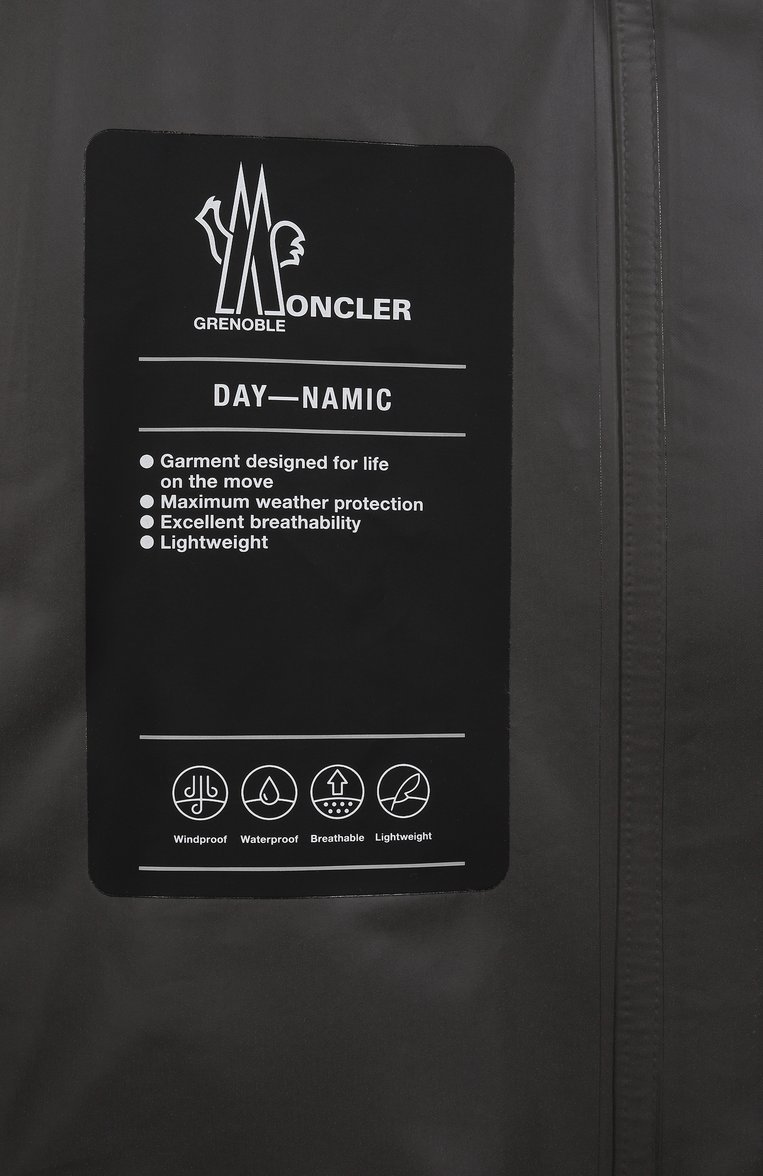 Женская ветровка MONCLER GRENOBLE черного цвета, арт. 1A000025/254AL | Фото 7 (Материал внешний: Синтетический материал; Длина (верхняя одежда): Короткие; Рукава: Длинные; Кросс-КТ: Ветровки, Куртка; Стили: Спорт-шик)
