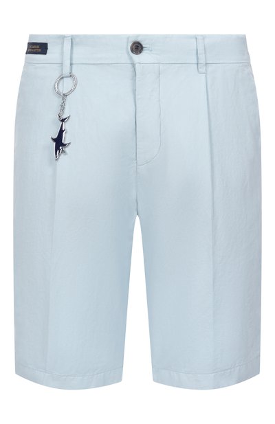 Мужские шорты из хлопка и льна PAUL&SHARK, арт. 25414034