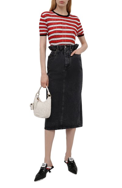 Пуловер из кашемира и шелка MIU MIU, арт. MML451-1YQ3-F0011, фото 2