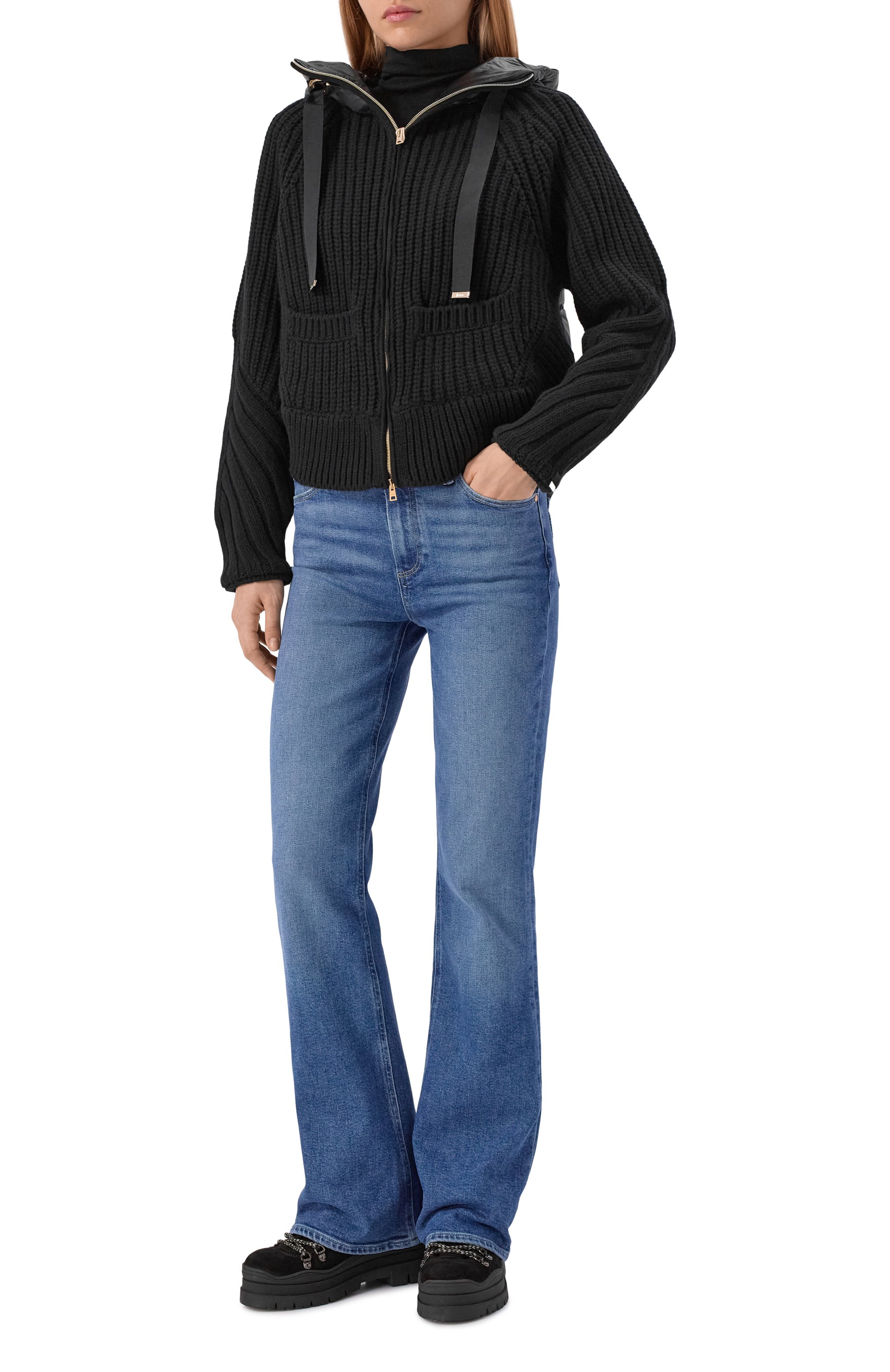 Комбинированный кардиган HERNO, арт. MP000150D/70016, фото 2