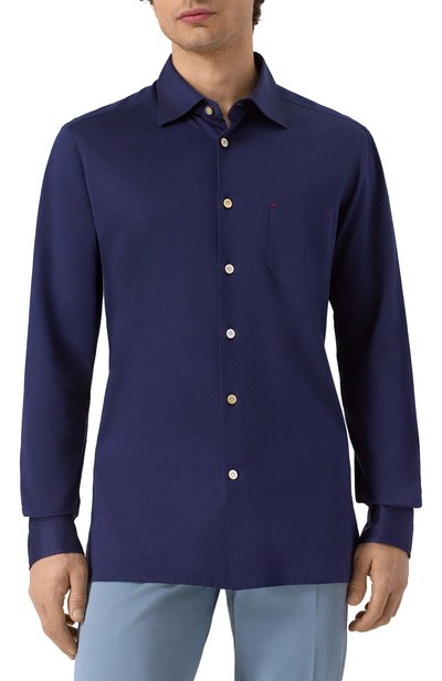 Хлопковая р�убашка KITON, арт. UMCNERH0900007, фото 3