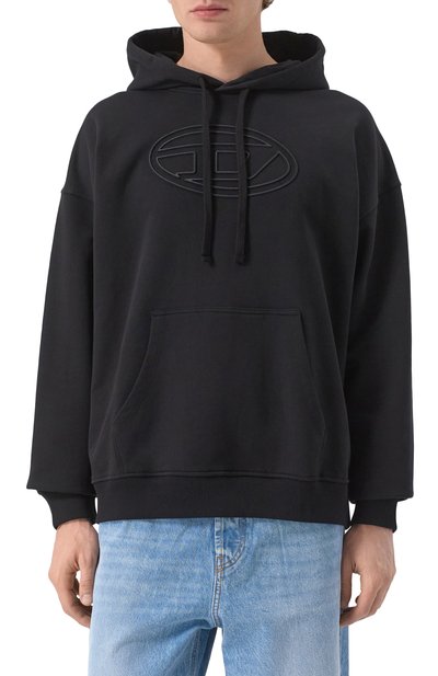 Хлопковое худи DIESEL, арт. A03791/0JYYJ, фото 3