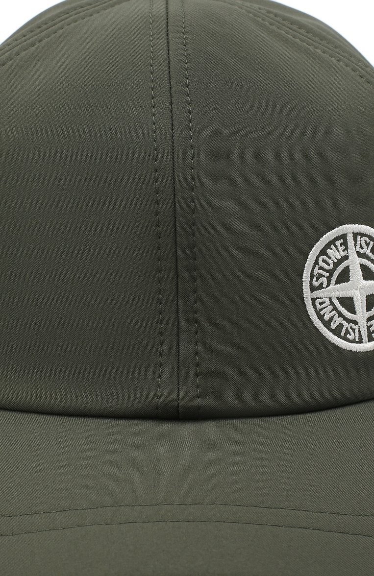Мужская бейсболка STONE ISLAND зеленого цвета, арт. 731599222 | Фото 3 (Материал: Текстиль, Синтетический материал; Нос: Не проставлено)