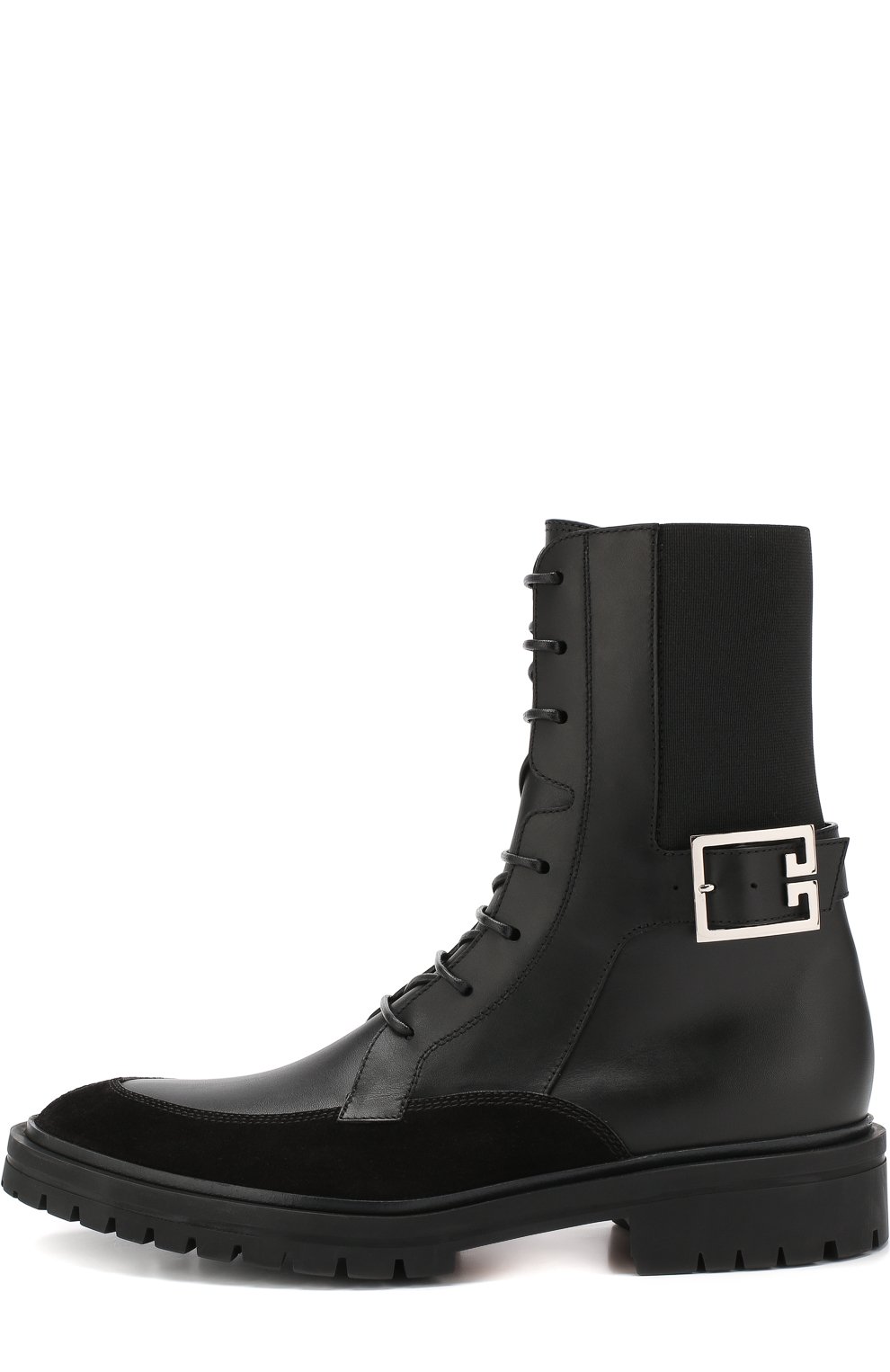 Комбинированные ботинки на шнуровке GIVENCHY, арт. BE600TE06G, фото 3