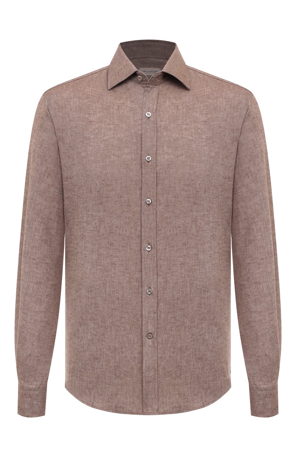 Рубашка из хлопка и льна PAUL&SHARK, арт. 14313102CF, фото 1