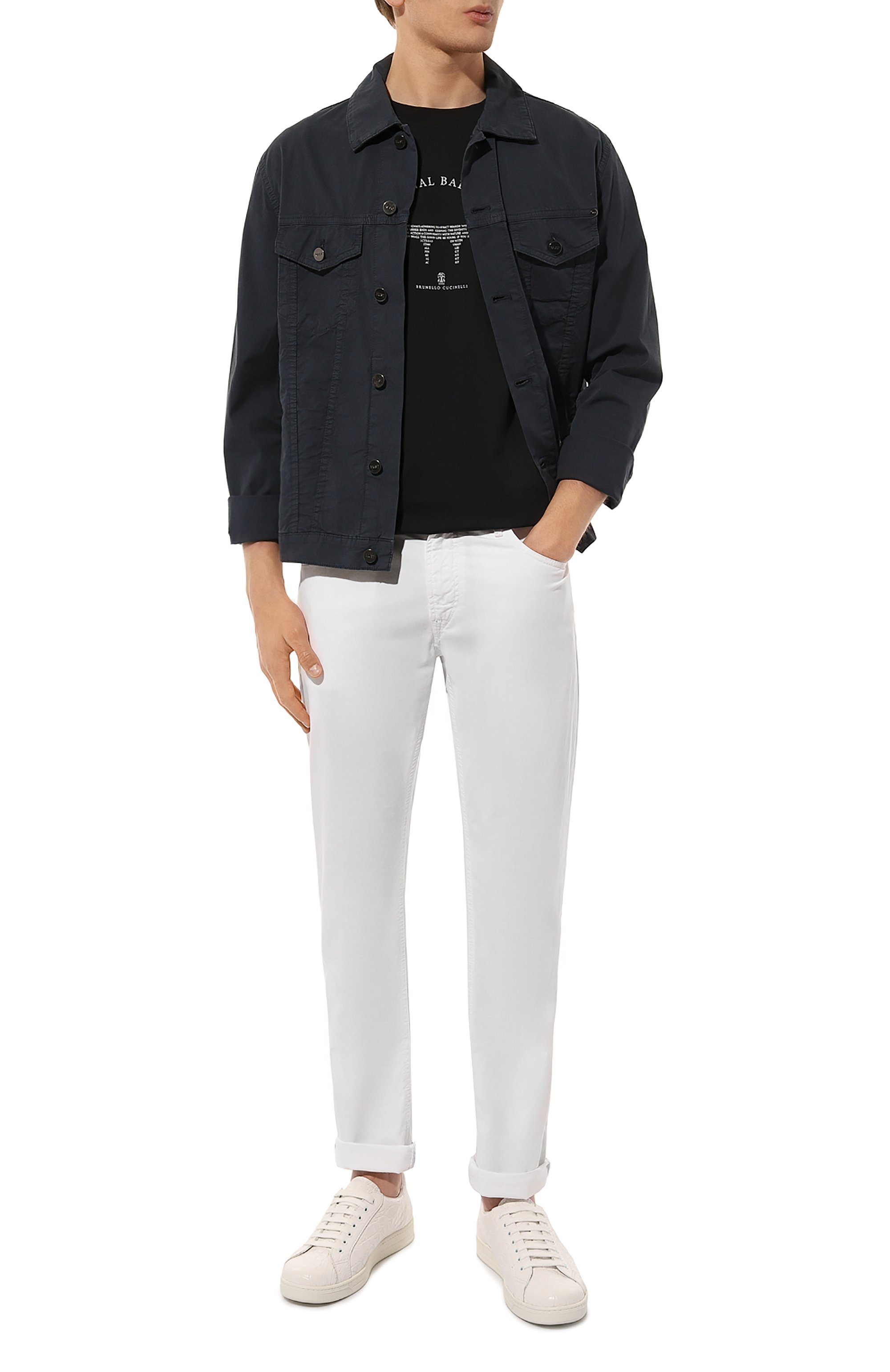 Хлопковая футболка BRUNELLO CUCINELLI, арт. M0B138413, фото 2