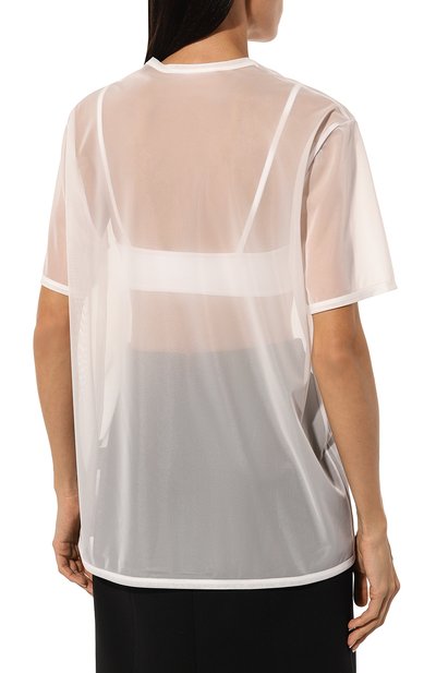 Футболка HELMUT LANG белого цвета по цене 33750 руб., арт. 004HM501, фото 4 Футболка HELMUT LANG, арт. 004HM501, фото 4