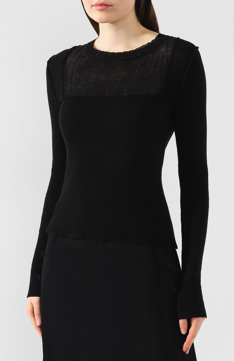 Пуловер из хлопка и кашемира ANN DEMEULEMEESTER, арт. 1901-2600-P-252-099, фото 3