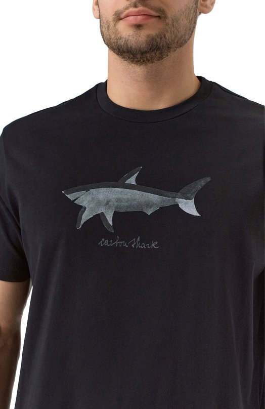 Хлопковая футболка Paul&Shark 25411071/XL Чёрный  25411071/XL Фото 5