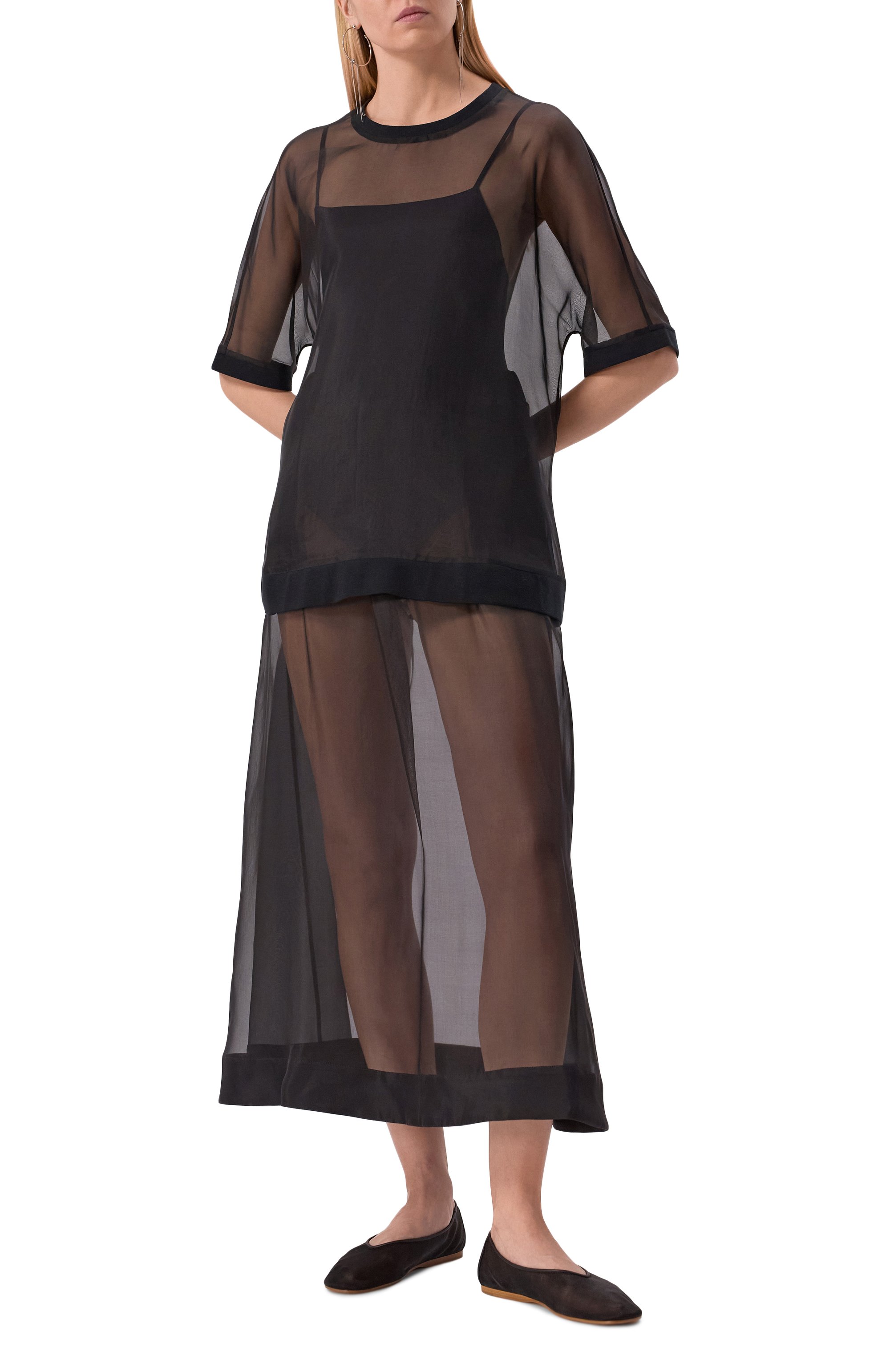 Юбка из шелка и хлопка MIDGARD PARIS, арт. SK8-SK-BK, фото 2