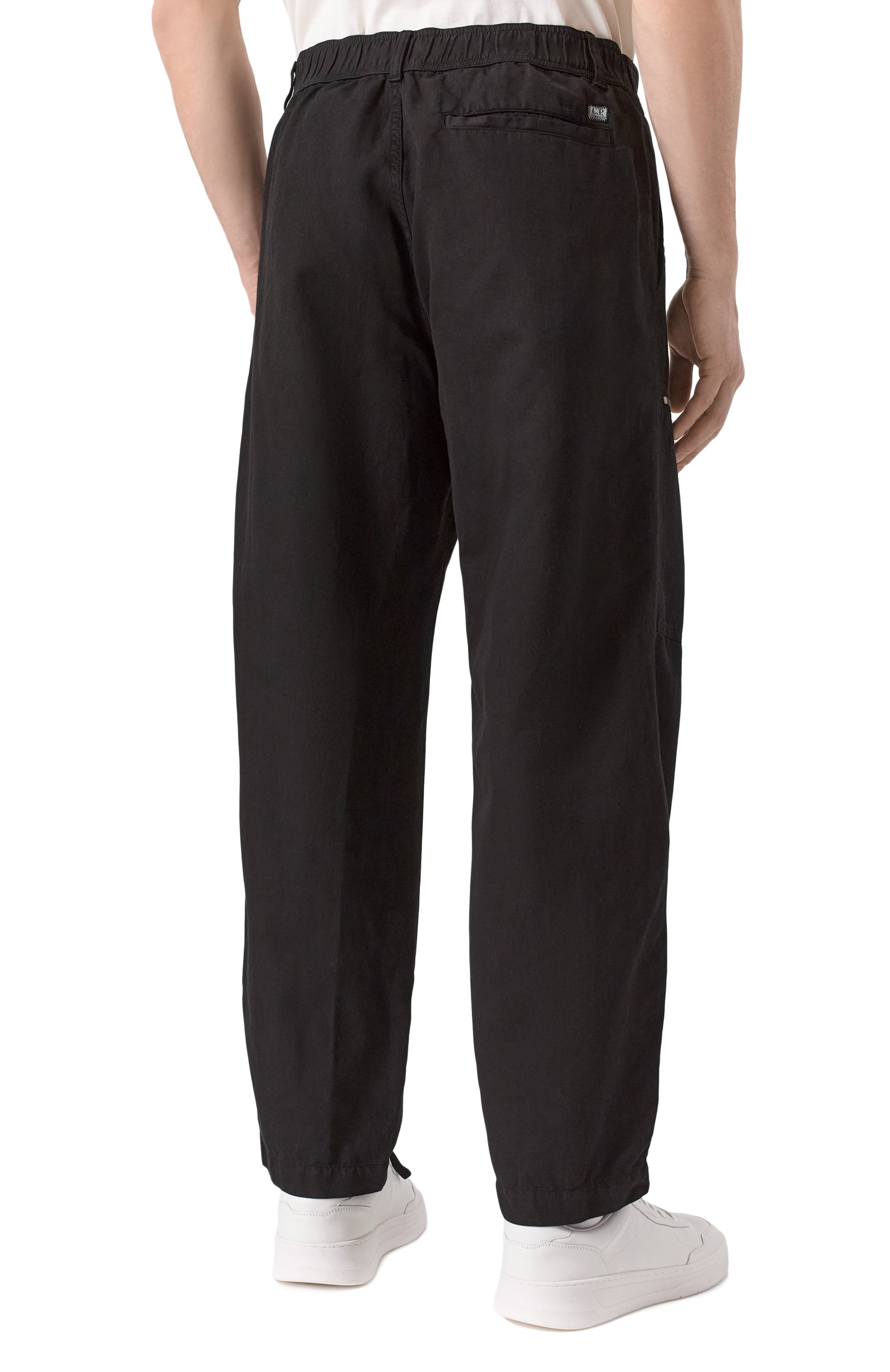 Брюки из хлопка и льна C.P. COMPANY, арт. 18CMPA104A006273G, фото 4