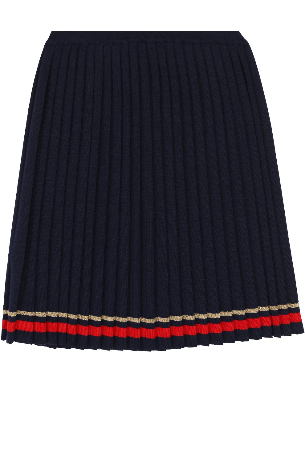 Плиссированная юбка с контрастной отделкой GUCCI, арт. 478565/X9B21, фото 2