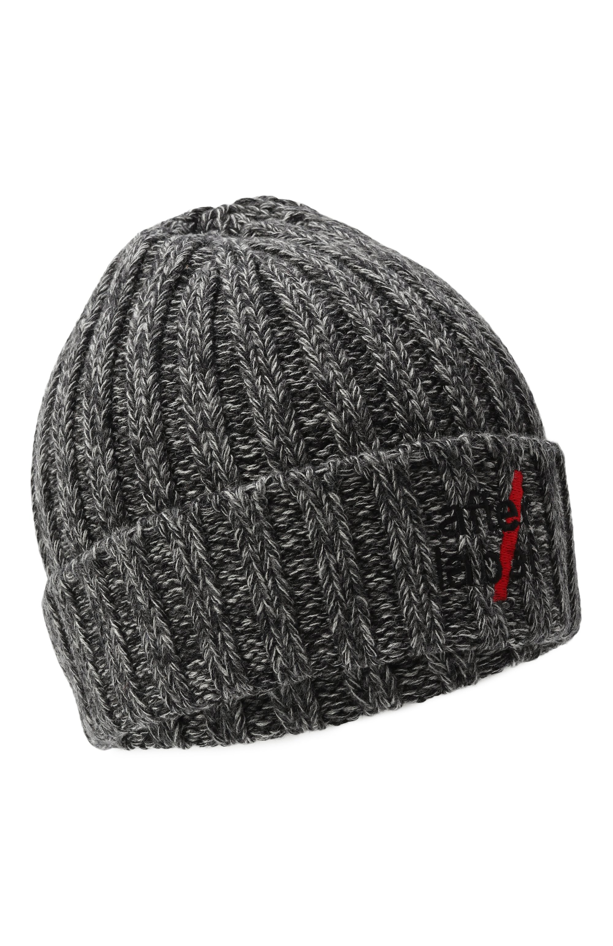 Хлопковая шапка AFTER LABEL темно-серого цвета по цене 10600 руб., арт. KIRUNA/K09, фото 1 Хлопковая шапка AFTER LABEL, арт. KIRUNA/K09, фото 1