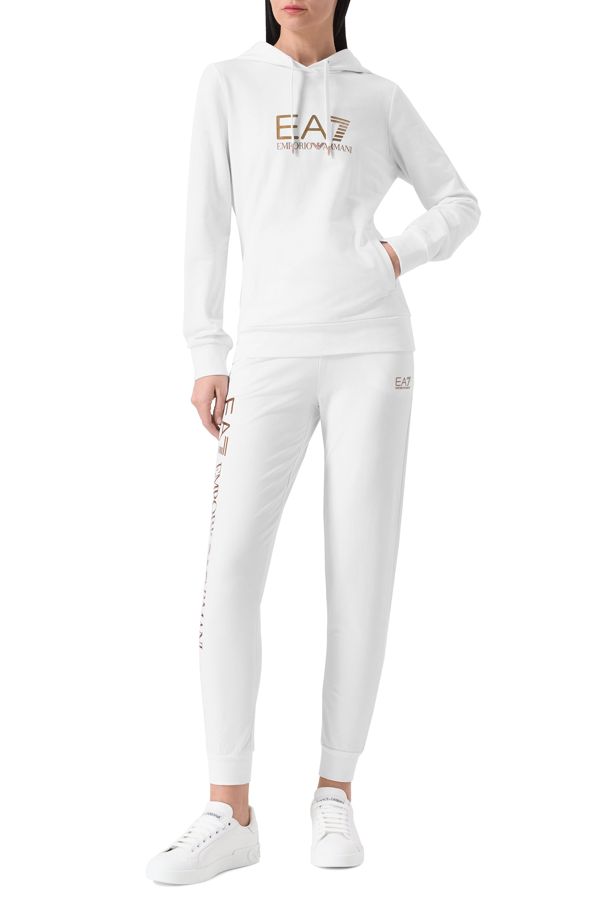 Хлопковые джоггеры EA7, арт. 8NTP85/TJTXZ, фото 2