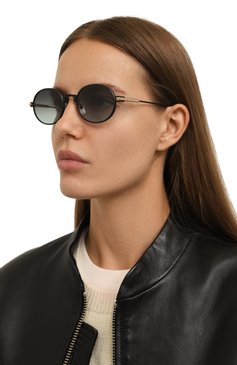 Женские солнцезащитные очки SATO EYEWEAR черного цвета, арт. ACAMAR/S106 | Фото 2 (Кросс-КТ: С/з-унисекс; Тип очков: С/з; Материал: Металл; Нос: Не проставлено; Региональные ограничения белый список (Axapta Mercury): Не проставлено; Оптика Гендер: оптика-унисекс; Очки форма: Овальные)